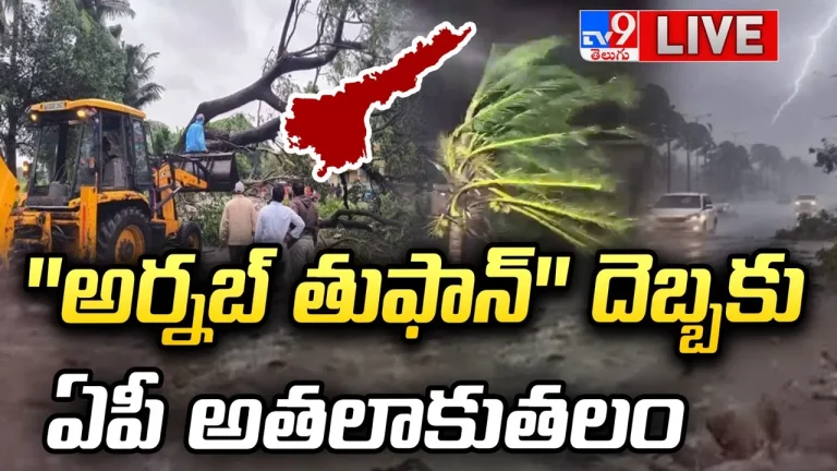 అర్నబ్ తుఫాన్ దెబ్బకు ఏపీ అతలాకుతలం.. ఏ పంటకు ఎంత పరిహారమంటే..? లైవ్ వీడియో | Arnab Cyclone Damage in Andhra Pradesh Live Video: Government Announces Compensation for Farmers and Victims